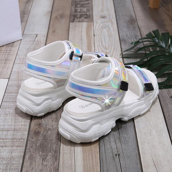 

high heeled sandals female summer women thick bottom shoes wedge with open toe platform women's, Black
