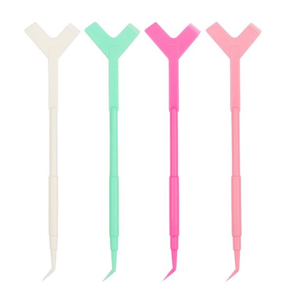 

makeup brushes 10pcs reuseable plastic eyelash perming stick tool extension y shape comb lash lifting curler applicator make up
