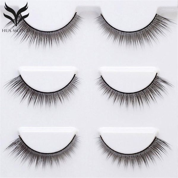

pairs false eyelashes hand made natural long fake crisscross messy beauty cosmetic faux cils1