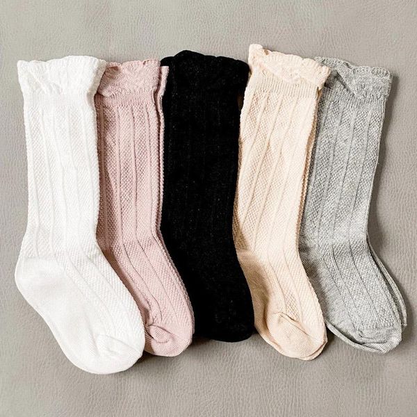 

socks baby knee high girls boys tube ruffled stockings long adorable sock for infants toddlers winter leg warmer, Pink;yellow