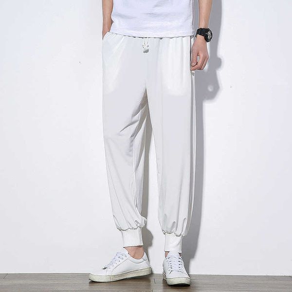 

men's pants jogger trousers hip hop summer loose casual high street male harem men clothing streetwear h6vg krtk, Black