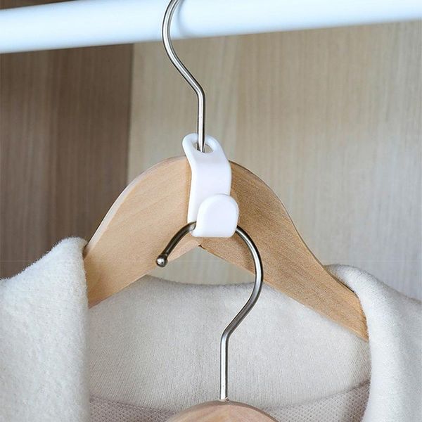 

hangers & racks 6pcs multifunctional hooks magic space-saving hanger connecting hook tandem multi-layer cabinet clothes