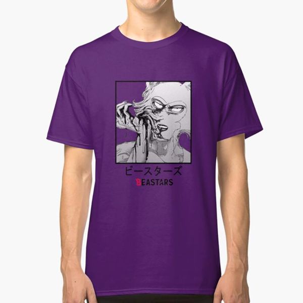

men's t-shirts beastars title design t shirt anime manga, White;black