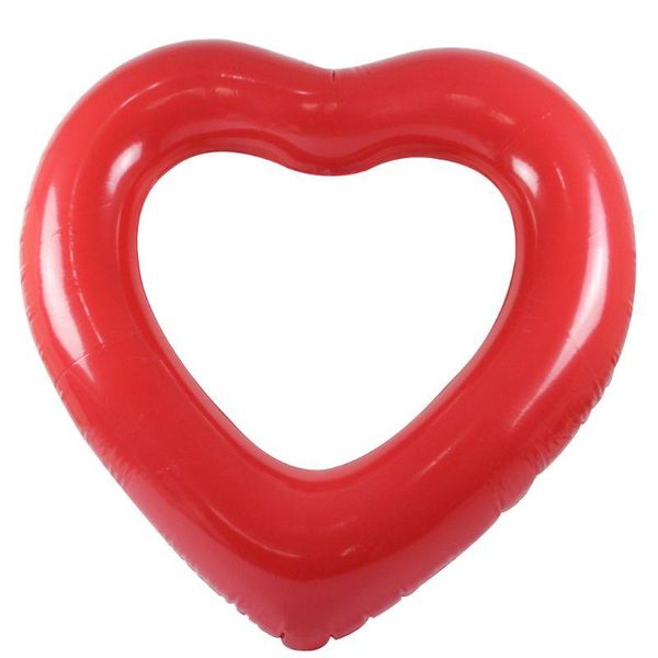 

life vest & buoy q1ff inflatable swim ring red heart-shape floating tools swimming pool