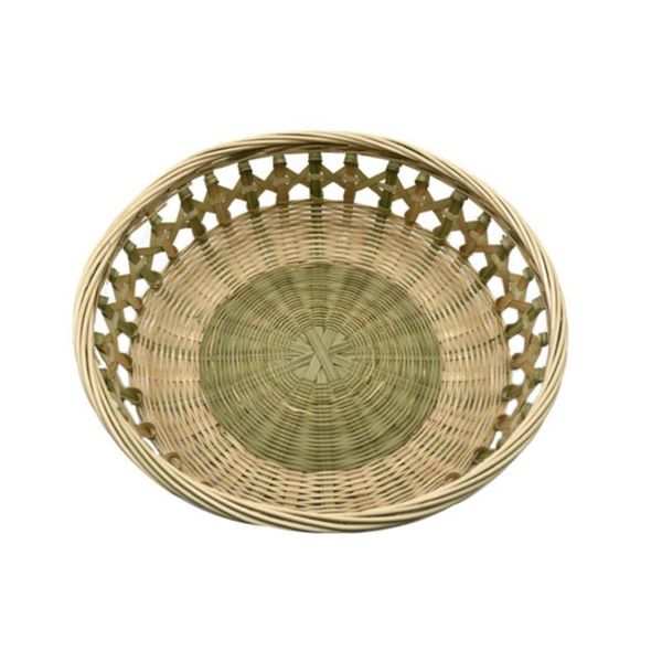 

1pc bamboo woven fruit basket storage jar (light green) baskets