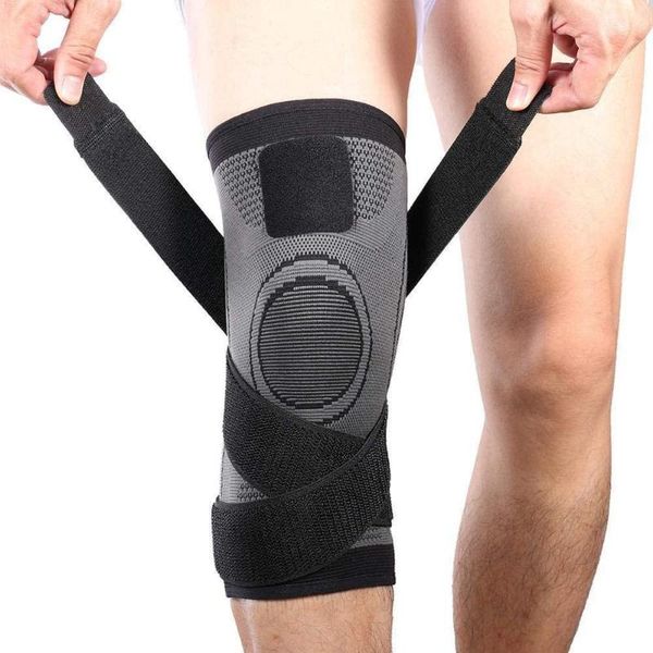 

knee support, compression brace with non-slip adjustable pressure strap elbow & pads, Black;gray