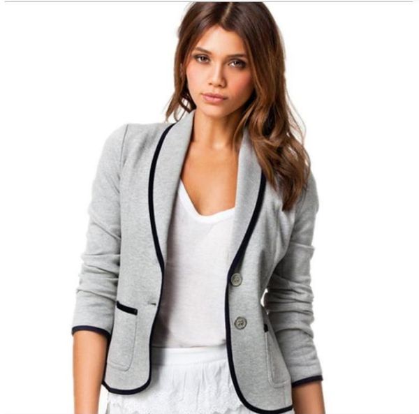 

women's casual all-match thin small suit coat women autumn and winter jackets, Black;brown