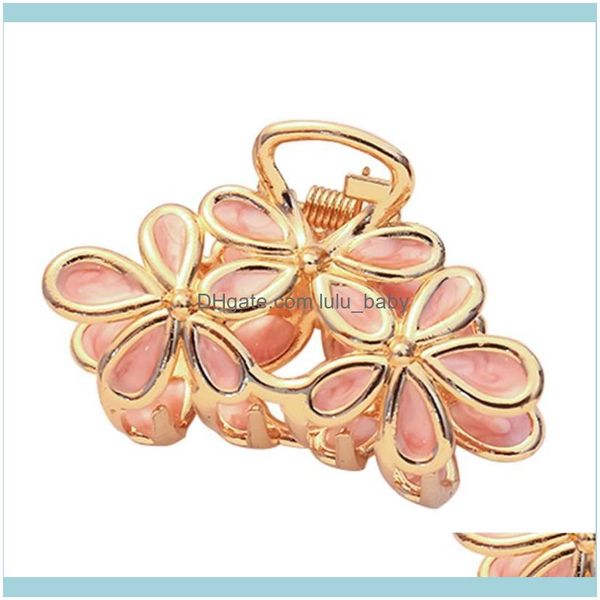 

jewelry jewelryjapanese sweet catching clip creative flower hairpin back head simplicity bangs hair clips & barrettes drop delivery 2021, Golden;silver