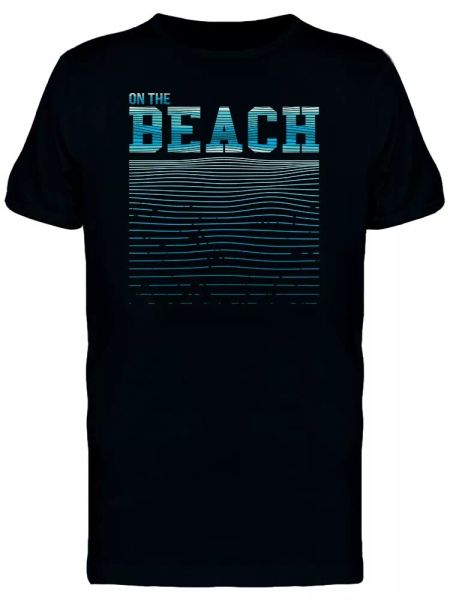 

On The Beach Men's Tee -Image by Shutterstock, White;black