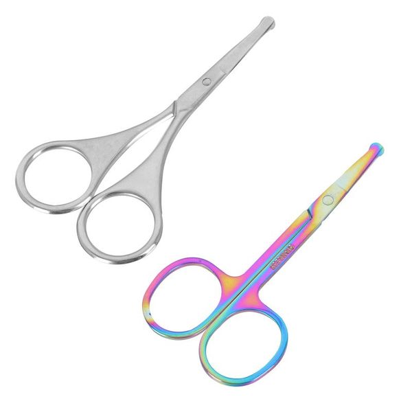 

electric nose & ear trimmers 2pcs multi-use scissors hair male beard trimmer