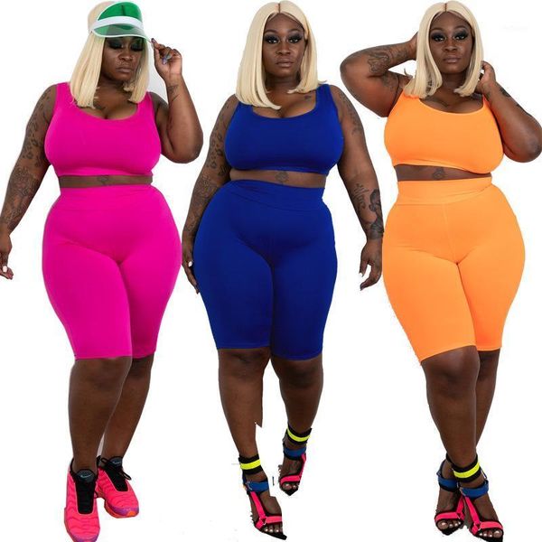 

women's sportsuit summer tracksuits suit female elastic force short leeve vest & shorts two-piece set ladies sports sets, Gray