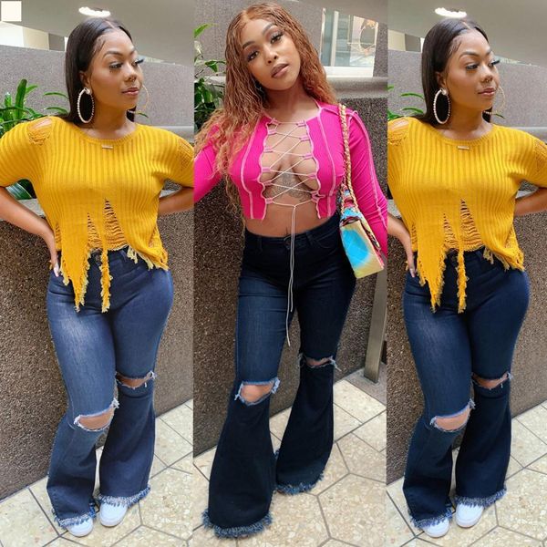 

ripped pants high waisted womans clothes ripped women designer jeans femme streetwear denim trousers mom black womens female woman fashion p, Blue