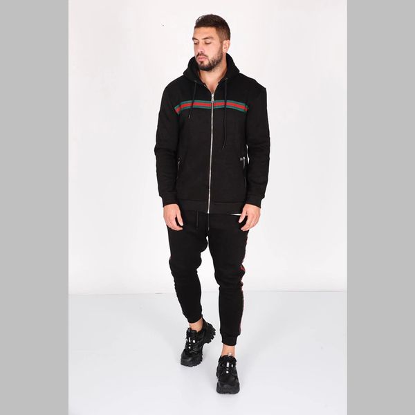 

men's tracksuits european and american male suits autumn/winter casual cotton men's hoodies fleeing fitness sweatpants, Gray