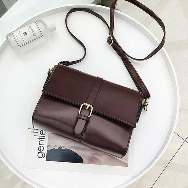 

shoulder bags vintage small bag for women pu leather designer purses and handbags flap luxury brown crossbody messenger bolsos