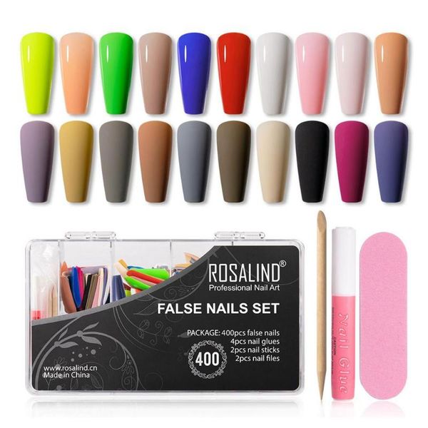 

nail art kits 408pcs 1 set fake nails tips double sided false adhesive tape glue sticker diy profissional press on