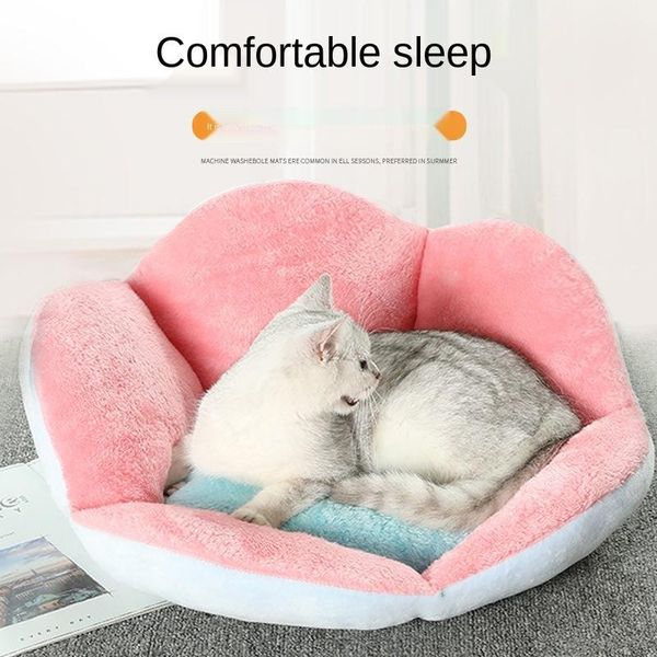 

kennels & pens super soft dog bed plush cat cushion big teddy house round animal products