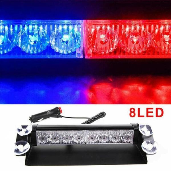 

emergency lights universal car truck flasher dash strobe warning light day running flash led 8 flashing mode 12v lamp