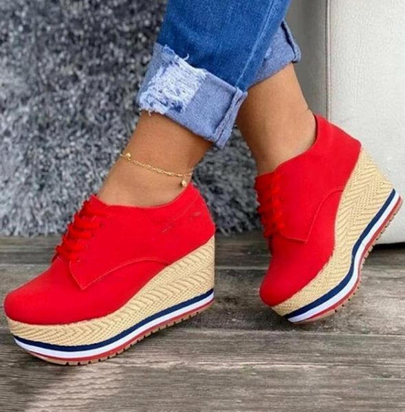 

wedges leather high hiking shoe casual shoes woman light fabric women plus size chaussures femme zapatos mujer sapato sf0364 sandals, Black