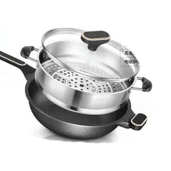 

pans maifan stone non-stick wok household pan frying no oily smoke gas stove induction cooker general non stick