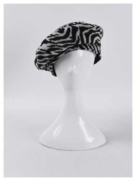

beanies women's autumn and winter hat zebra beret