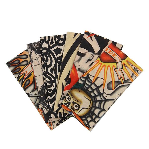 

temporary tattoos 6x sleeve arm cuff fake tattooing tatoo tights extension nylon punk