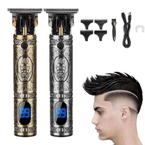 

hair clippers resuxi professional lcd display trimmer clipper rechargeable beard for men cordless cutting tools