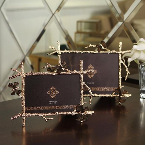 

golden butterfly po frame american creative art decoration model house home stand frames and mouldings