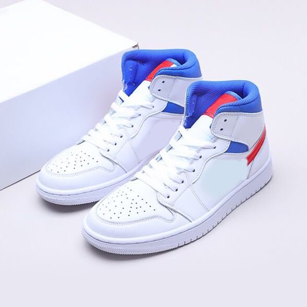 

2021 jumpman women's basketball shoes men's 1 s white/red/blue outdoor sports
