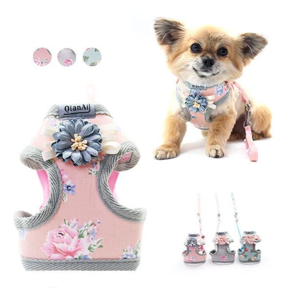 

pet chest strap dog leash small chain collars & leashes