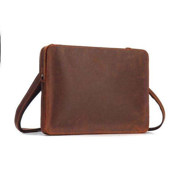 

horse women's mushi style retro small leather bag shoulder messenger men's and new crazy handbag handmade otoem