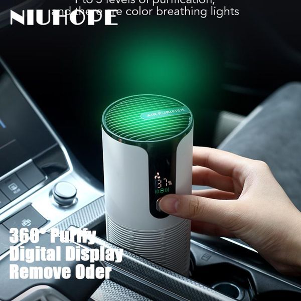 

air purifiers niuhope car purifier charging wireless negative ion in addition to formaldehyde, haze and odor oxygen bar cleaner remove