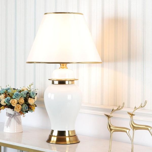 

table lamps american style luxury modern ceramic for bedroom bedside lamp northern european living room zm1026