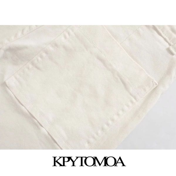 

2021kpytomoa women 2021 chic fashion high waist straight jeans pants vintage zipper fly pockets female ankle trousers pantalones, Blue