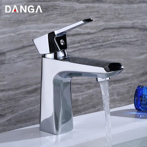 

chrome basin faucets brass sink tap bathroom toilet washbasin water faucet single handle hole and cold