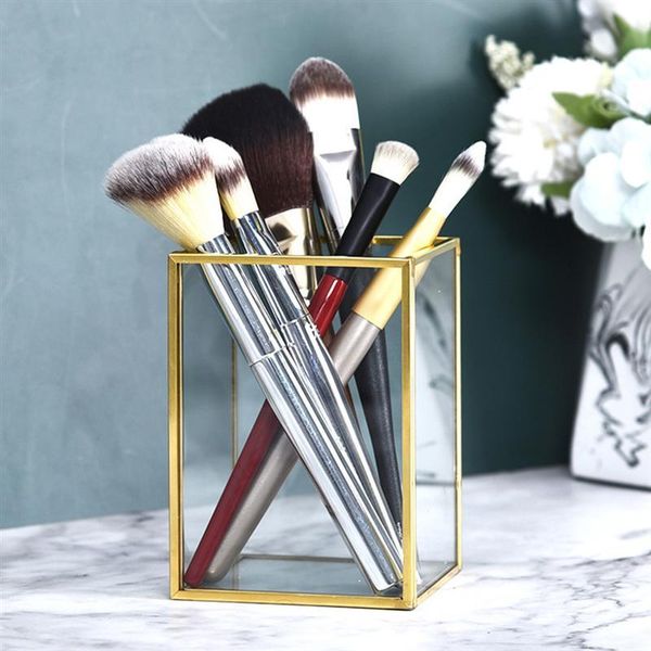 

storage bottles & jars glass box makeup brush bucket tool cosmetics nail cosmetic