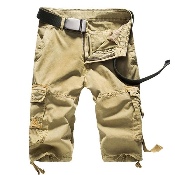 

cargo shorts men cool camouflage summer fifth pants cotton casual short clothing comfortable camo men's, White;black