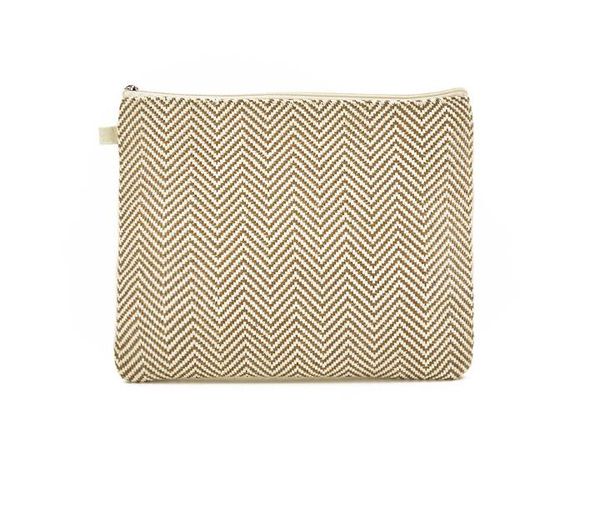 

10pcs women pp&canvas knitting beige large capacity cosmetic bags