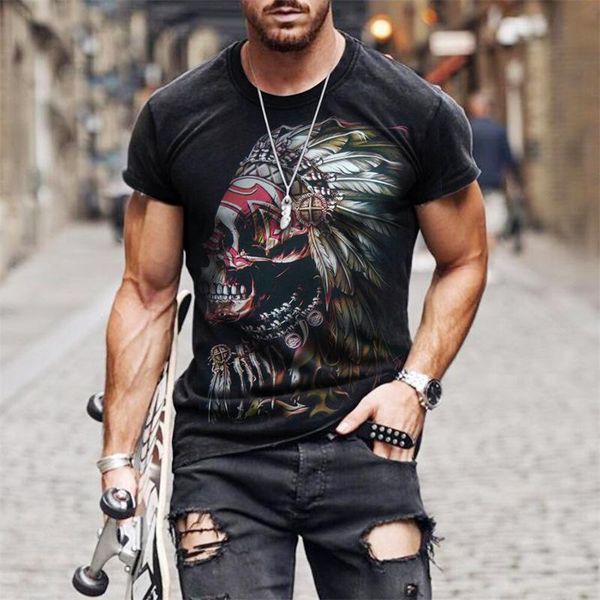

men's casual shirts 2021president wang link round neck wear summer short sleeve tshirt novel pattern d digital printing, White;black