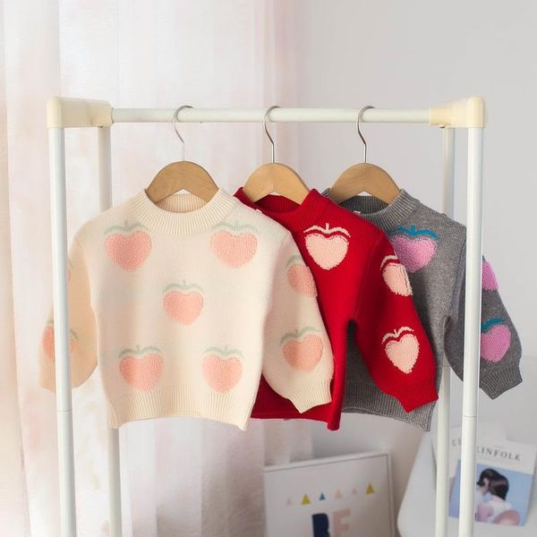 

pullover 2021autumn winter baby girls sweater kids, Blue