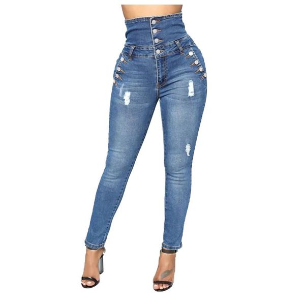 

women's pants & capris linen casual fashion all-match high waist stretch tights jeans 2021 harem wide leg, Black;white