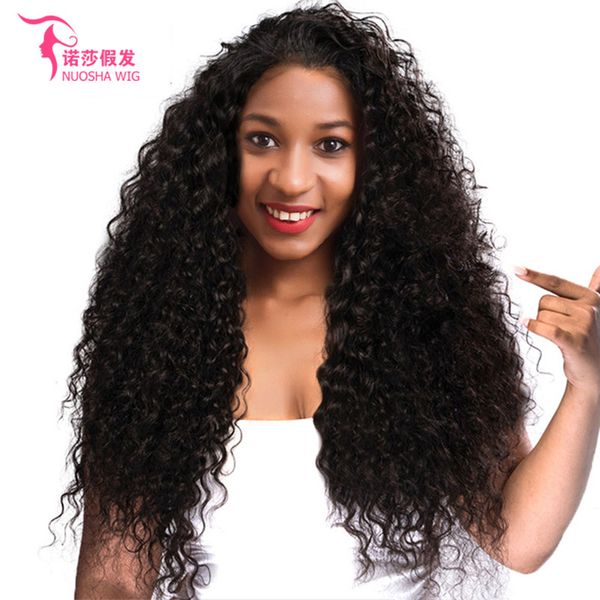 

female chemical fiber front lace wig small black curly hair, Black;brown