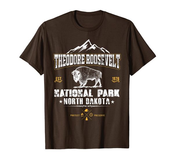 

national park theodore roosevelt north dakota shirt, White;black