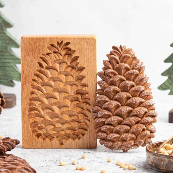 

baking moulds 3d wooden cookie cutter mold press cake embossing tools rose flower gingerbread biscuit stamp bakery