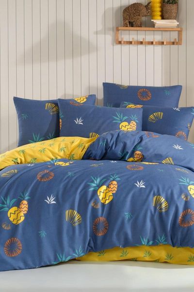 

bedding sets pineapple natural cotton double duvet cover set 153-99-0008