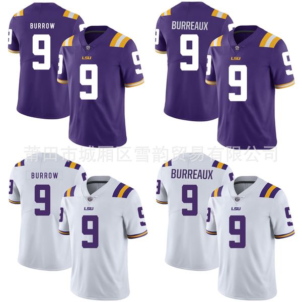

ncaa olive jersey louisiana state tigers #9 burrow, Gray