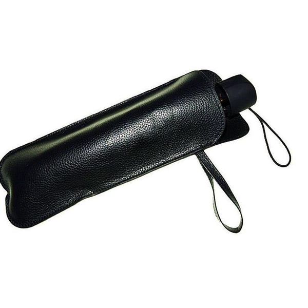 

storage bags windproof leather portable umbrella cover bag black home 12.5*33cm