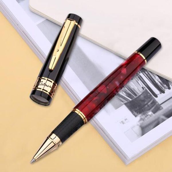 

picasso 915 noble pimio marble celluloid roller ball pen with refill eurasian feelings rose red writing for office & home ballpoint pens, Blue;orange