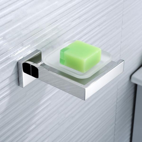 

wholesale soap dish holder square glass storage box accessories for shower bathroom el dishes