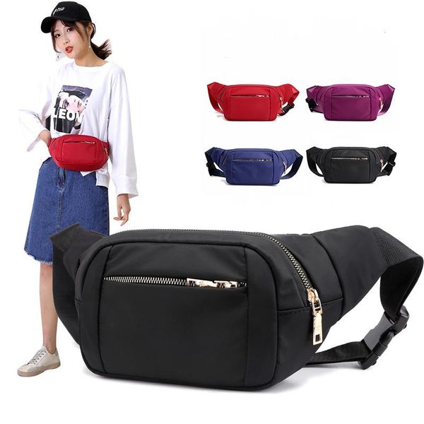 

vento marea waist pack for women 2021 casual oxford waterproof chest handbag pillow belt shoulder bag sport travel red purse bags