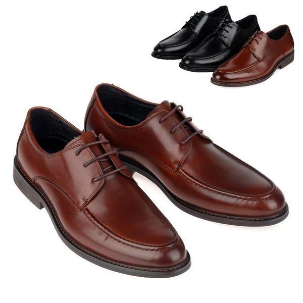 

dress shoes men's leather cowhide formal wear work wedding, Black
